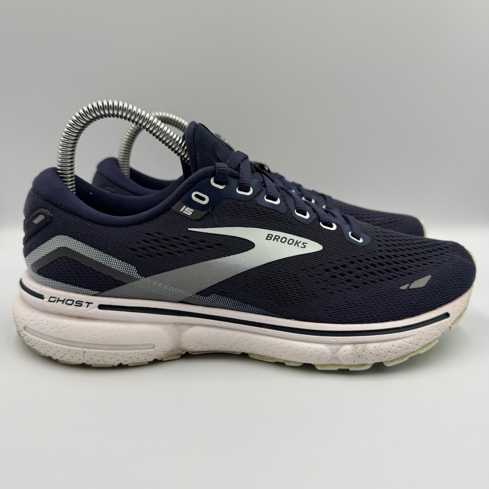 Brooks Ghost 15 Running Shoes Blue‎ White Women's Size 7.5 Narrow 2A Sneakers